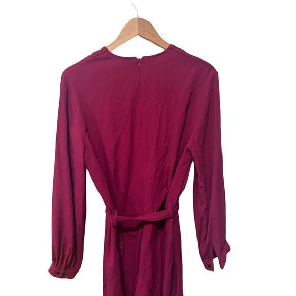 IRO Long Sleeve V-neck Overall Deep Red Jumpsuit size EU 34 Small Contemporary - Picture 7 of 14
